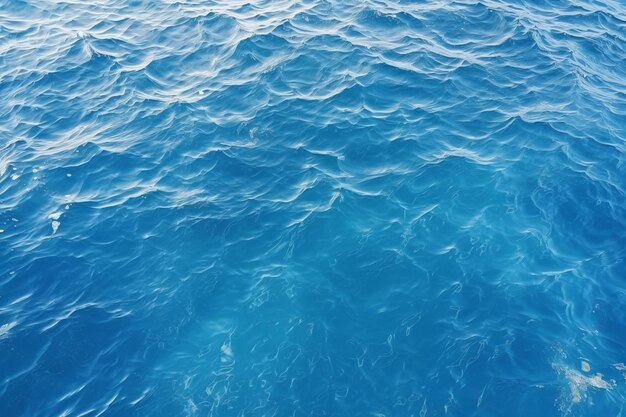 Mesmerizing aerial view stunning blue water surface with delicate ripples a captivating sea backgr