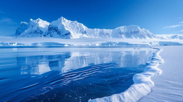 Mesmerizing Antarctic Mountain Reflection