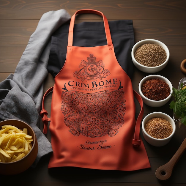 A mesmerizing chef apron design