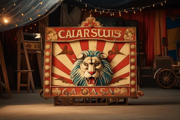 Photo the mesmerizing circus ar 320302403 signboard