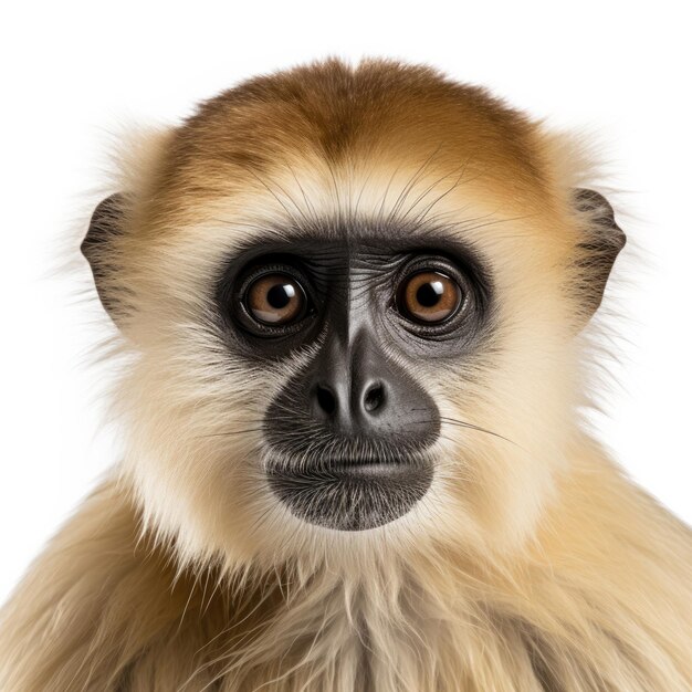 Photo mesmerizing closeup of gibbon