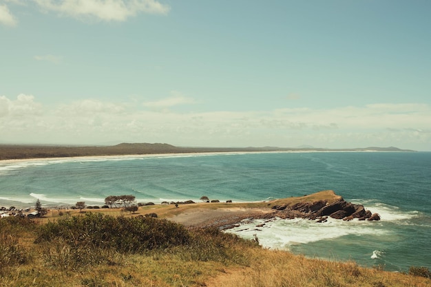 Mesmerizing coast of the Crescent Head in Australia