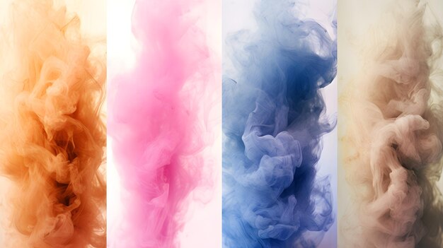 A mesmerizing colorful smoke background