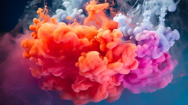 A mesmerizing colorful smoke wallpaper