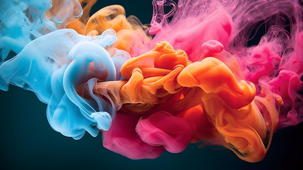 A mesmerizing colorful smoke wallpaper