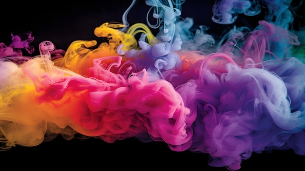 A mesmerizing colorful smoke wallpaper