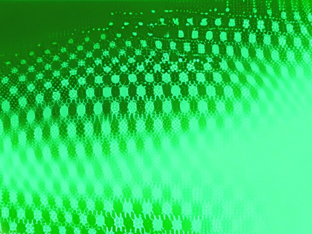 A mesmerizing green wave pattern with a halftone texture rendered in a surreal ethereal style