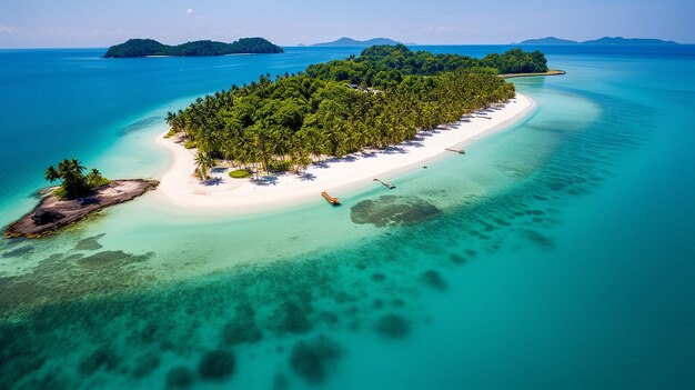 Mesmerizing island gem sapphire ocean's heart