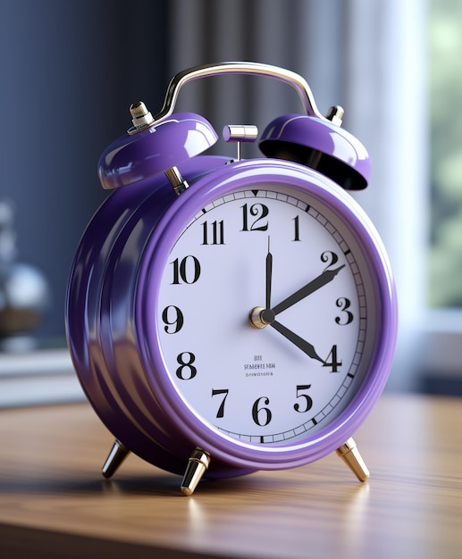 Mesmerizing Minimalist Alarm Clock in 3D Rendering