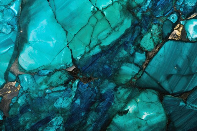 Photo a mesmerizing mosaic of chrysocolla gemstone natures vibrant tapestry unveiled