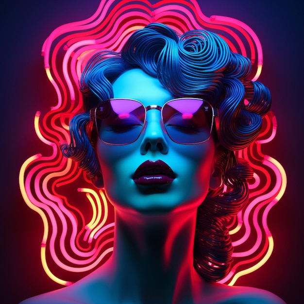 Photo mesmerizing neon visions that defy reality