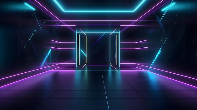 Mesmerizing neon wallpaper