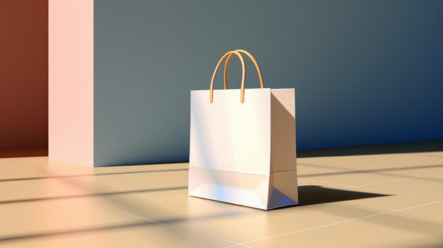 A mesmerizing paper shopping bag for advertising and branding