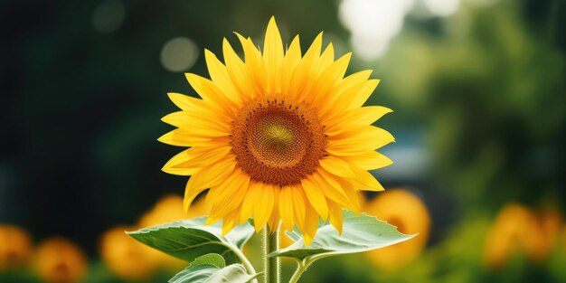 Una foto affascinante di un bellissimo girasole