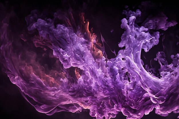 The mesmerizing Purple flames danced gracefully against the pitchblack backdrop