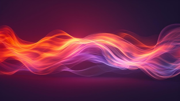 A mesmerizing red orange and violet glow forms a blurred abstract gradient against a dark grainy background AI Generative