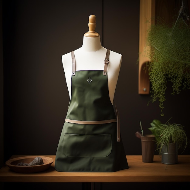 Photo a mesmerizing simple chef apron design