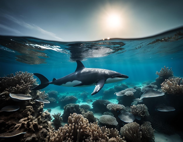 Mesmerizing snapshot of a magnificent humpback whale