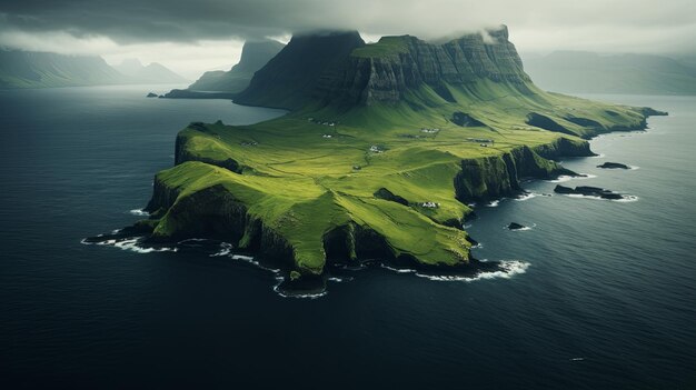 Photo mesmerizing and unique landscape