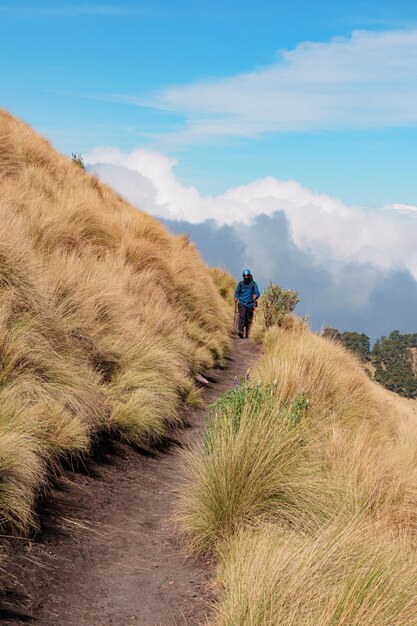 멕시코 Iztaccihuatl 화산의 매혹적인 전망