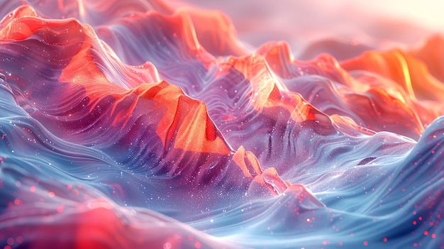 A mesmerizing visualisation of abstract multicolors in 3D