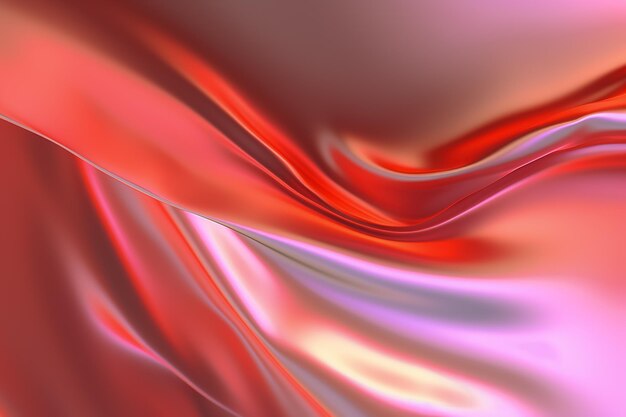 Mesmerizing waves texture in transparent and red gradient curves ai generated