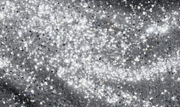 Photo mesmerizing white and silver sparkles creating a magical starlit scene ai generative