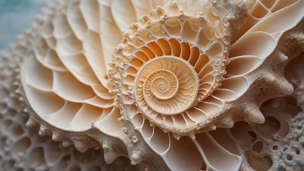 mesmerizing world of a seashells surface