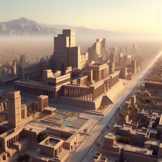 mesopotamian citystates a captivating glimpse into early urban civilizations generative AI