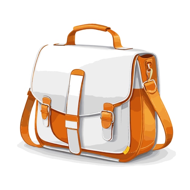 Messenger bag vector on a white background