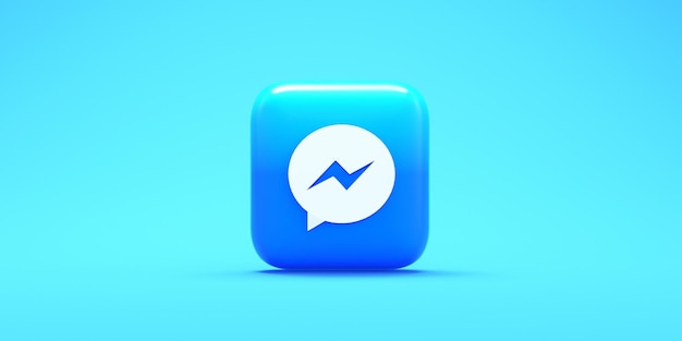 Messenger-logo pictogram 3D render