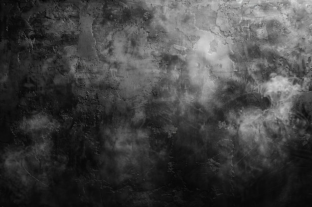 Met een zwart-wit grunge textuur achtergrond abstracte donkergrijze gradiënt behang met gr