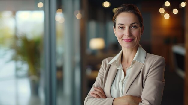 Met professionele gratie straalt ze warmte uit waardoor klanten zich welkom en gewaardeerd voelen.