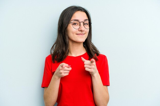 Met vingers naar voren wijzen