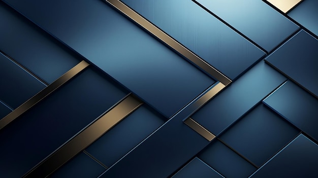Metaal en geometrische blauwe achtergrond