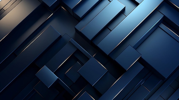 Metaal en geometrische blauwe achtergrond