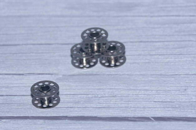 Photo metal bobbin for sewing machine