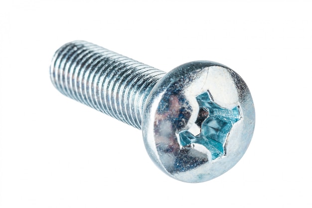 metal bolt isolated 