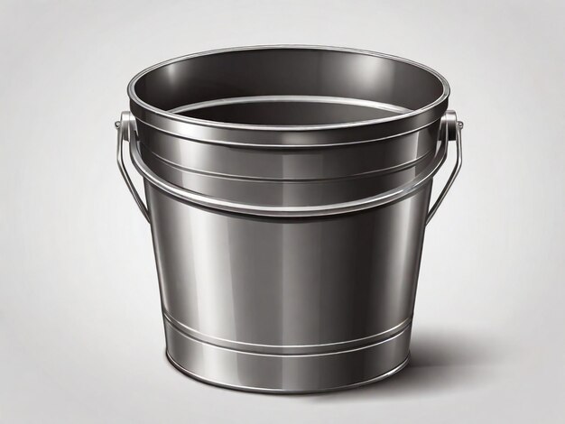 Photo a metal bucket with a handle that says  nozzle  on it