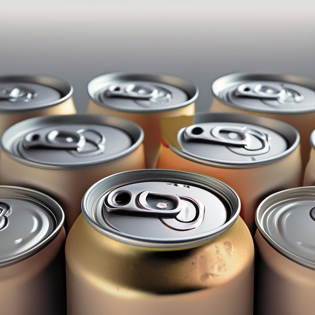 Metal cans for cola drinks