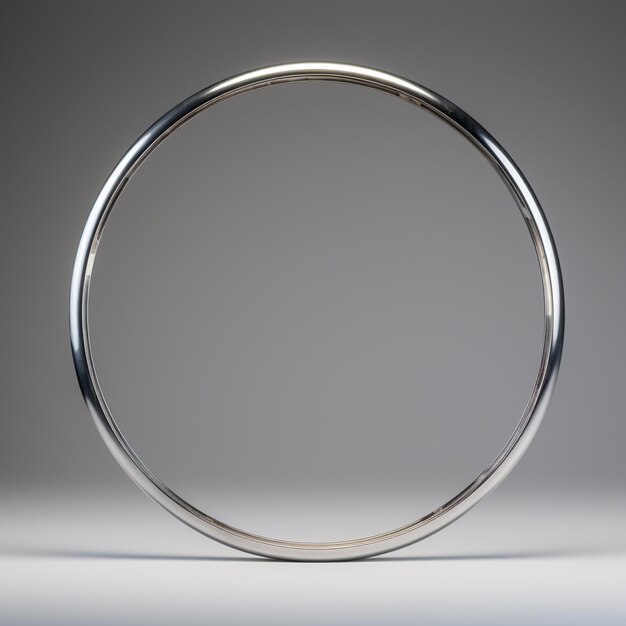 metal circle ring on background