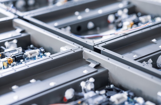 Metal components and microcircuits blanks in laboratory