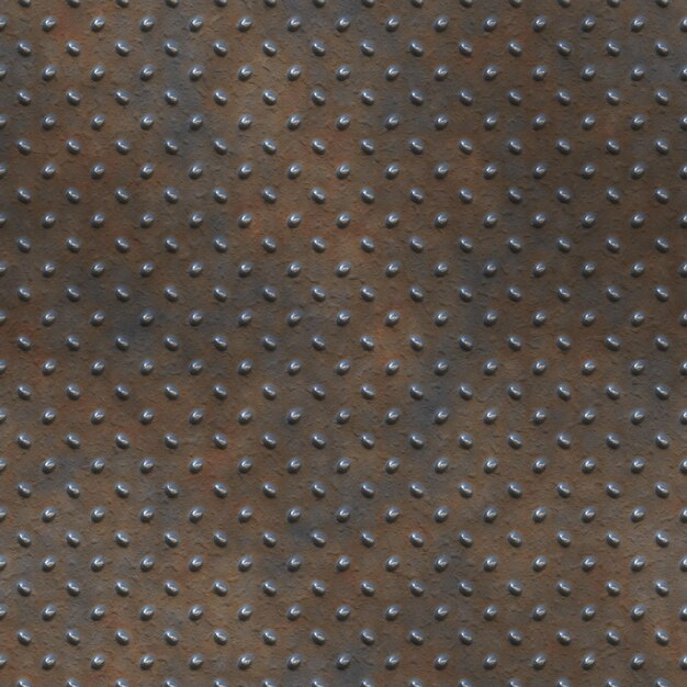 Photo metal diamond plate seamless background texture