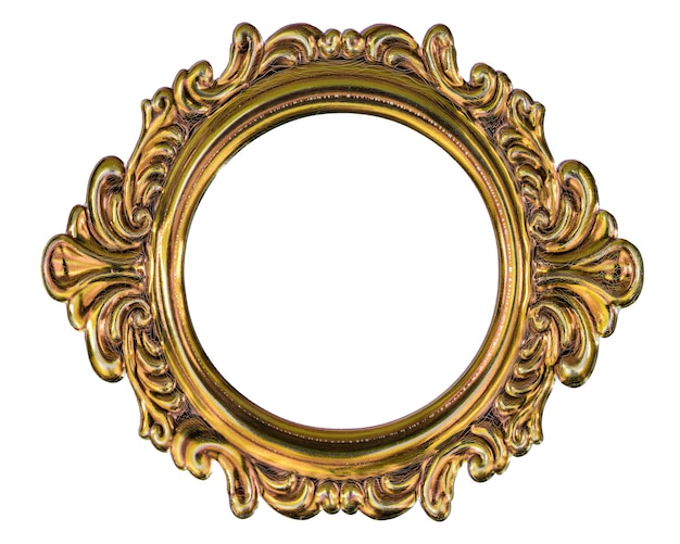 Metal frame isolated on a white background