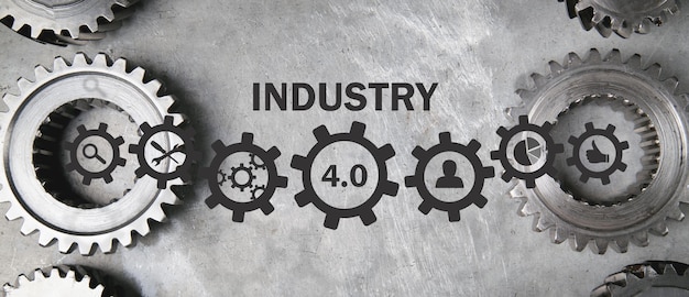 Metal gears mechanism Industry 40