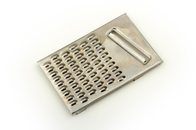 Photo metal grater on a white background