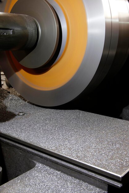 Metal grinding machine industrial background