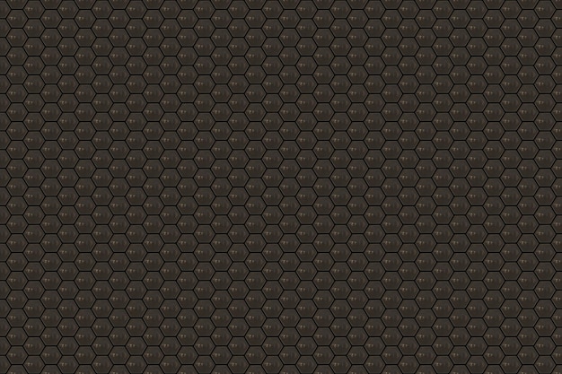 Photo metal hexagonal pattern