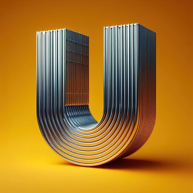 Metal Letter U