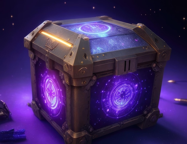 A metal magic box wallpaper